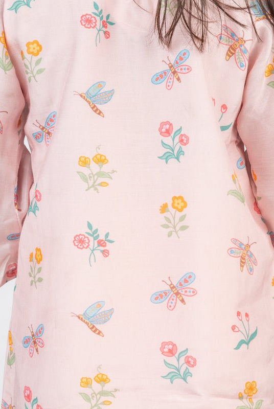 Dragon Fly & Floral Buta Kurta Set - CiceroniKurta Set, Festive wearMr. Brat