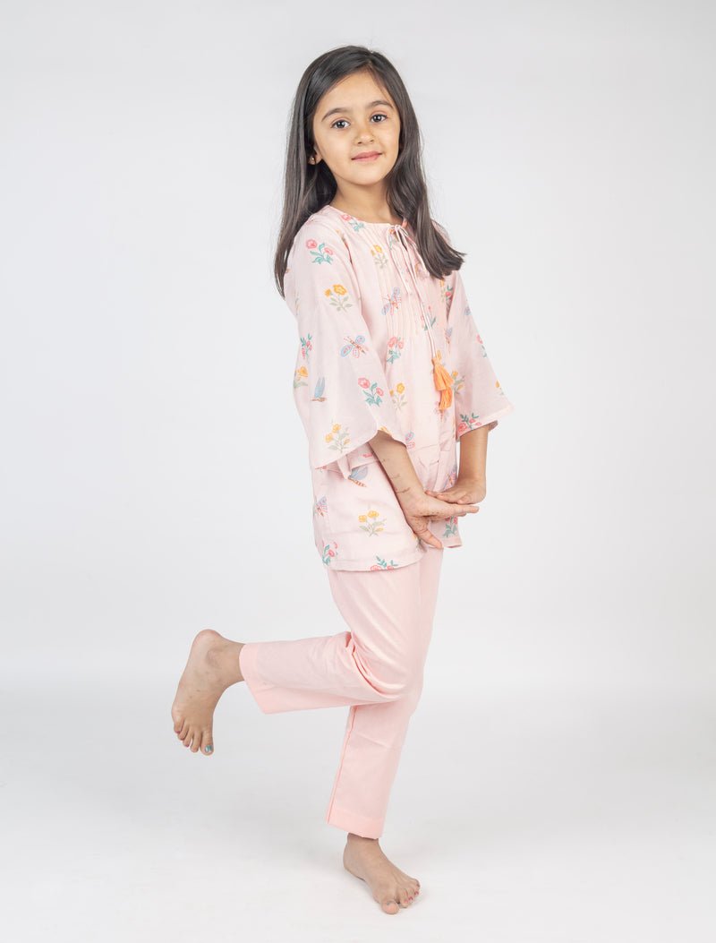 Dragon Fly & Floral Buta Kurta Set - CiceroniKurta Set, Festive wearMr. Brat