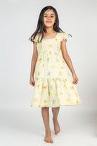 Dragon Fly & Flower Printed Tier Dress - CiceroniDressesMr. Brat