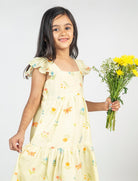 Dragon Fly & Flower Printed Tier Dress - CiceroniDressesMr. Brat