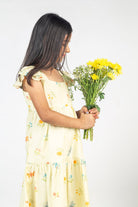 Dragon Fly & Flower Printed Tier Dress - CiceroniDressesMr. Brat