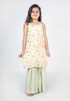 Dragon Fly Jaal Printed Kurta And Sharara - CiceroniKurta Set, Festive wearMr. Brat