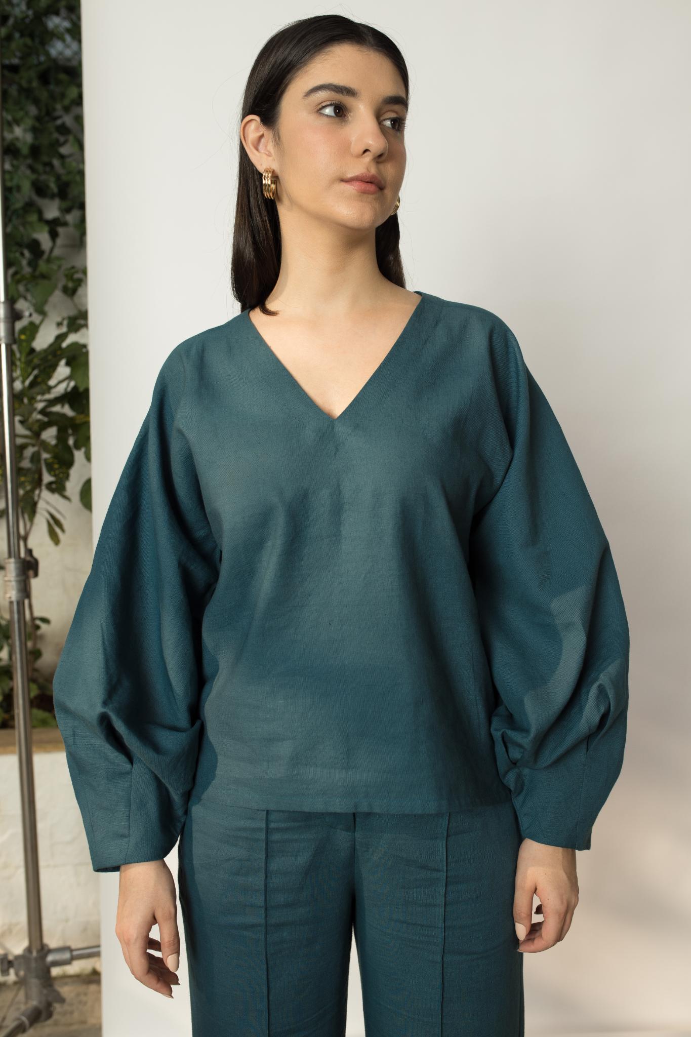 Dramatic Sleeve Blouse - CiceroniTopsAnushé Pirani