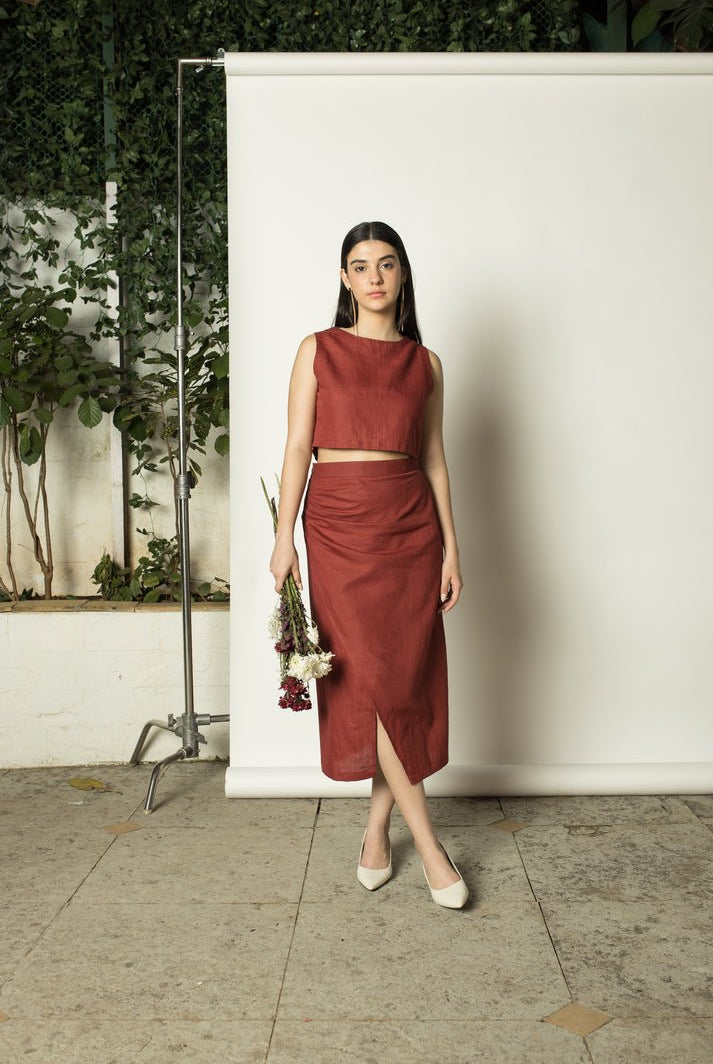 Draped Wrap-Around Skirt - CiceroniSkirtsAnushé Pirani