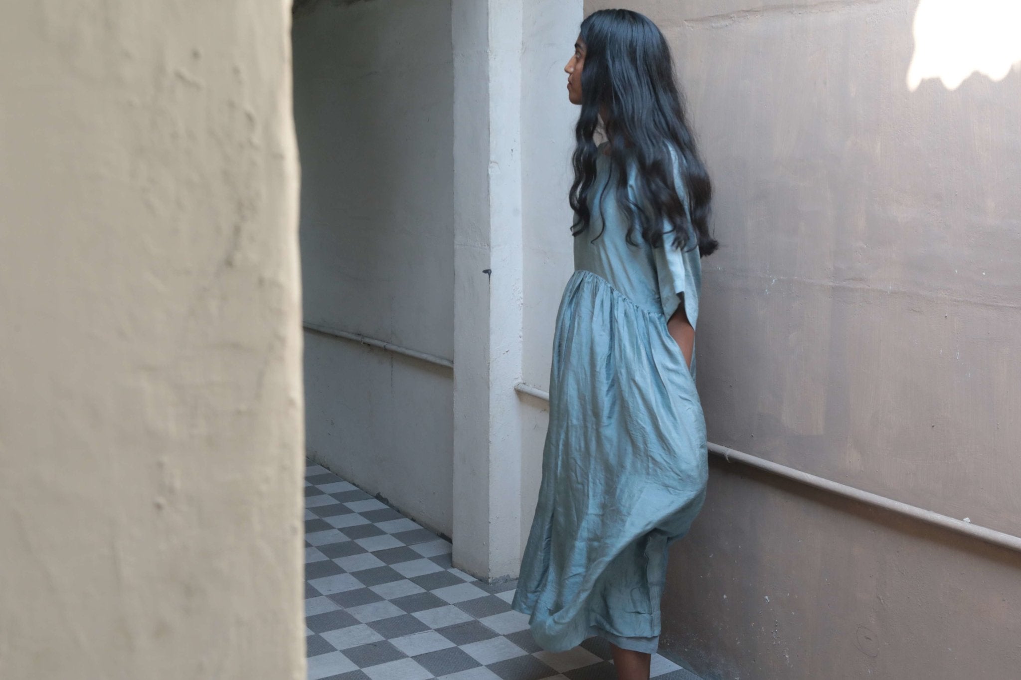 Dusty Blue Dress - CiceroniDresseswith N.