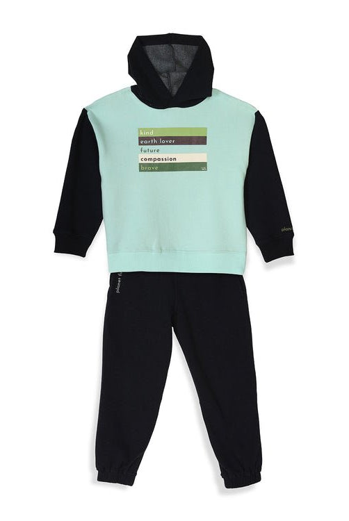Earth Lover Unisex Joggers Set, Blue | Planet First - CiceroniCo-ord SetMiko Lolo