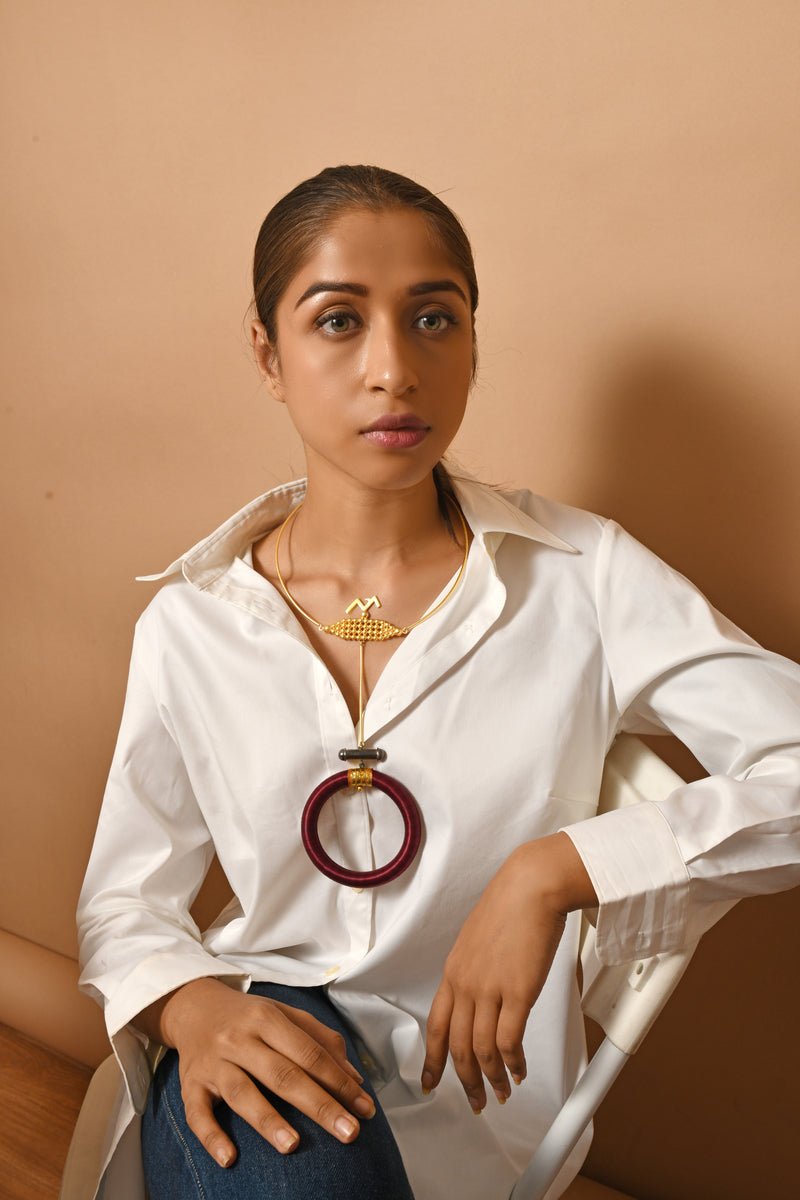 Elegance Link Necklace - CiceroniNeckpieceZaza by Somya