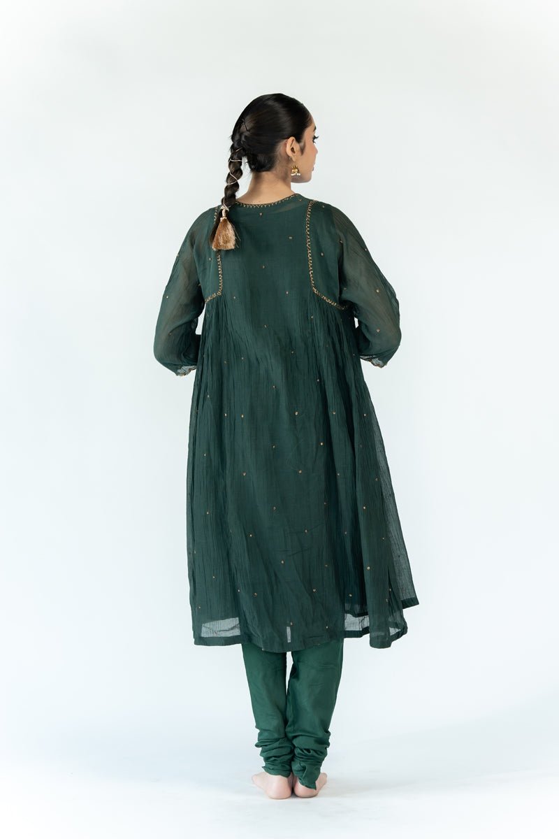 Emerald Green Arsh Kurta Set - Ciceronikurta set, Festive wearNirjara