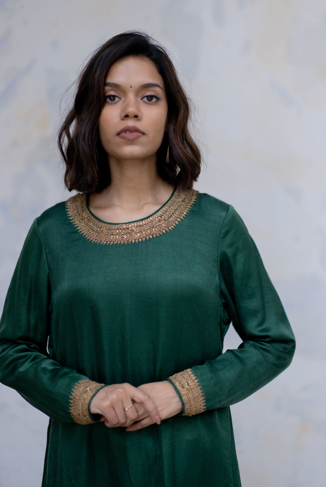 Emerald Zeenat Kurta (set of 2) - CiceroniNirjara