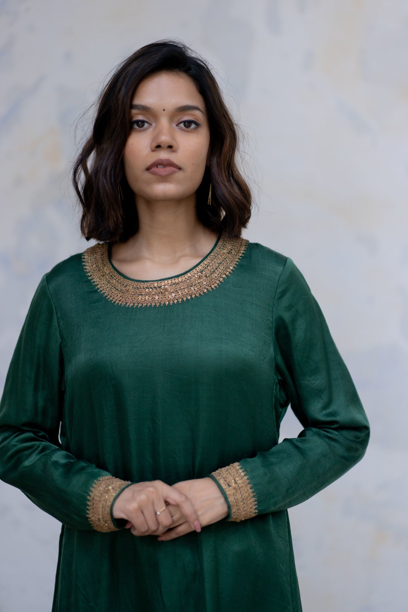 Emerald Zeenat Kurta (set of 2) - CiceroniNirjara
