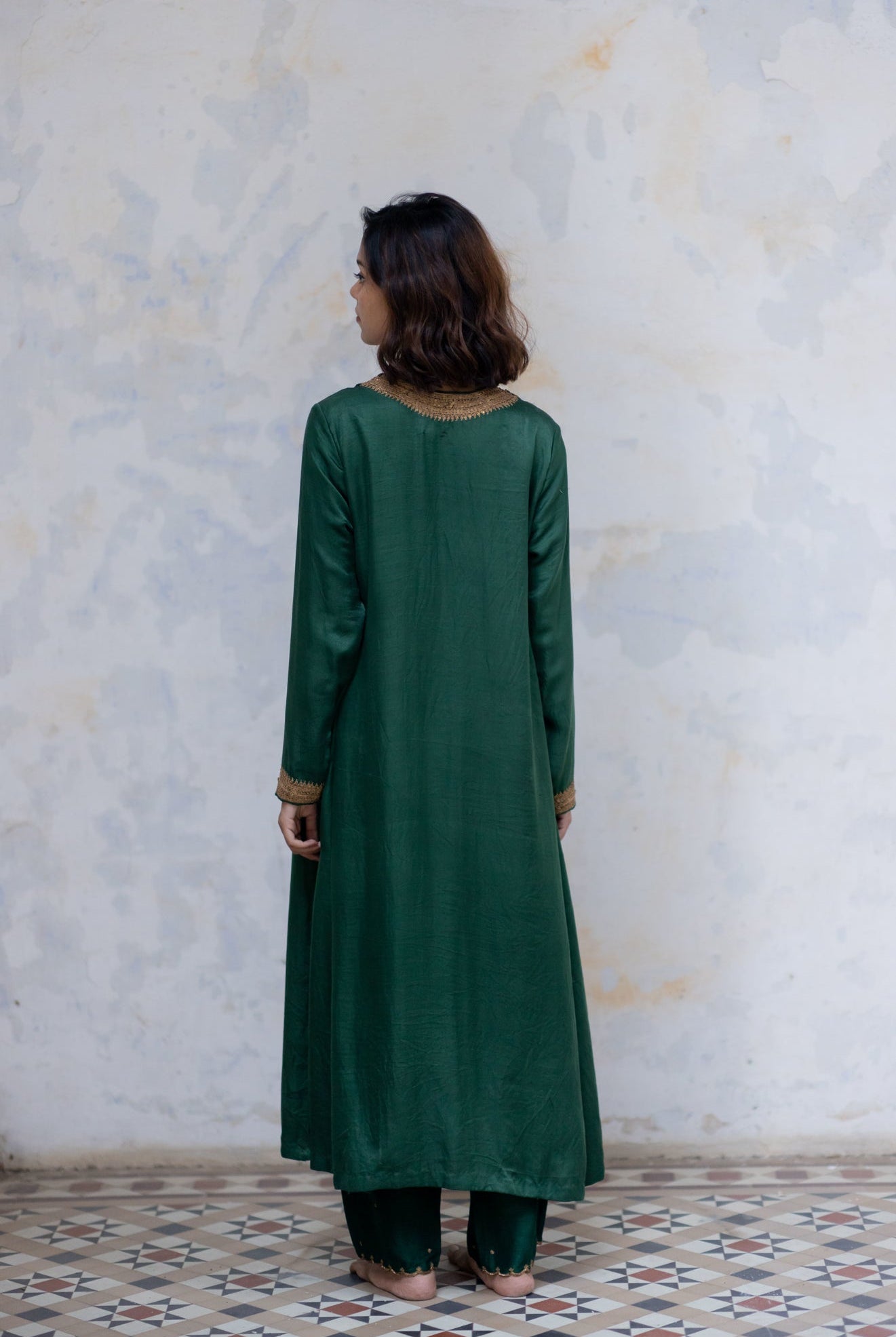 Emerald Zeenat Kurta (set of 2) - CiceroniNirjara