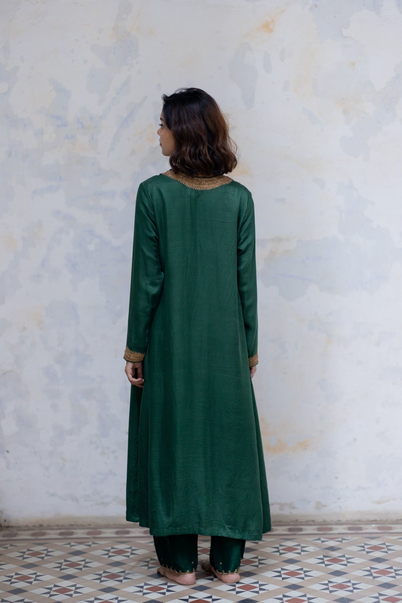Emerald Zeenat Kurta (set of 2) - CiceroniNirjara