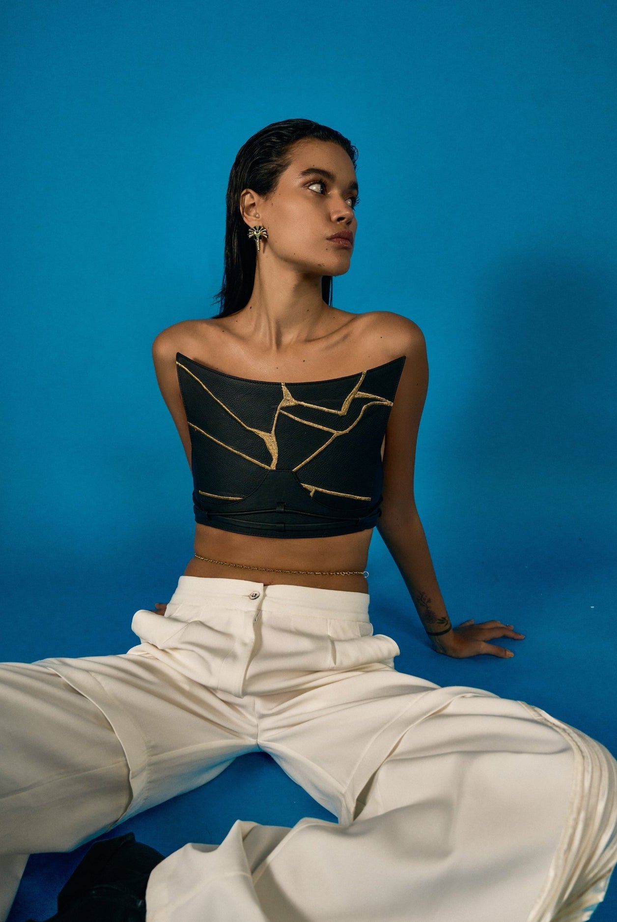 Eva Corset in Black - CiceroniCorsetEconock