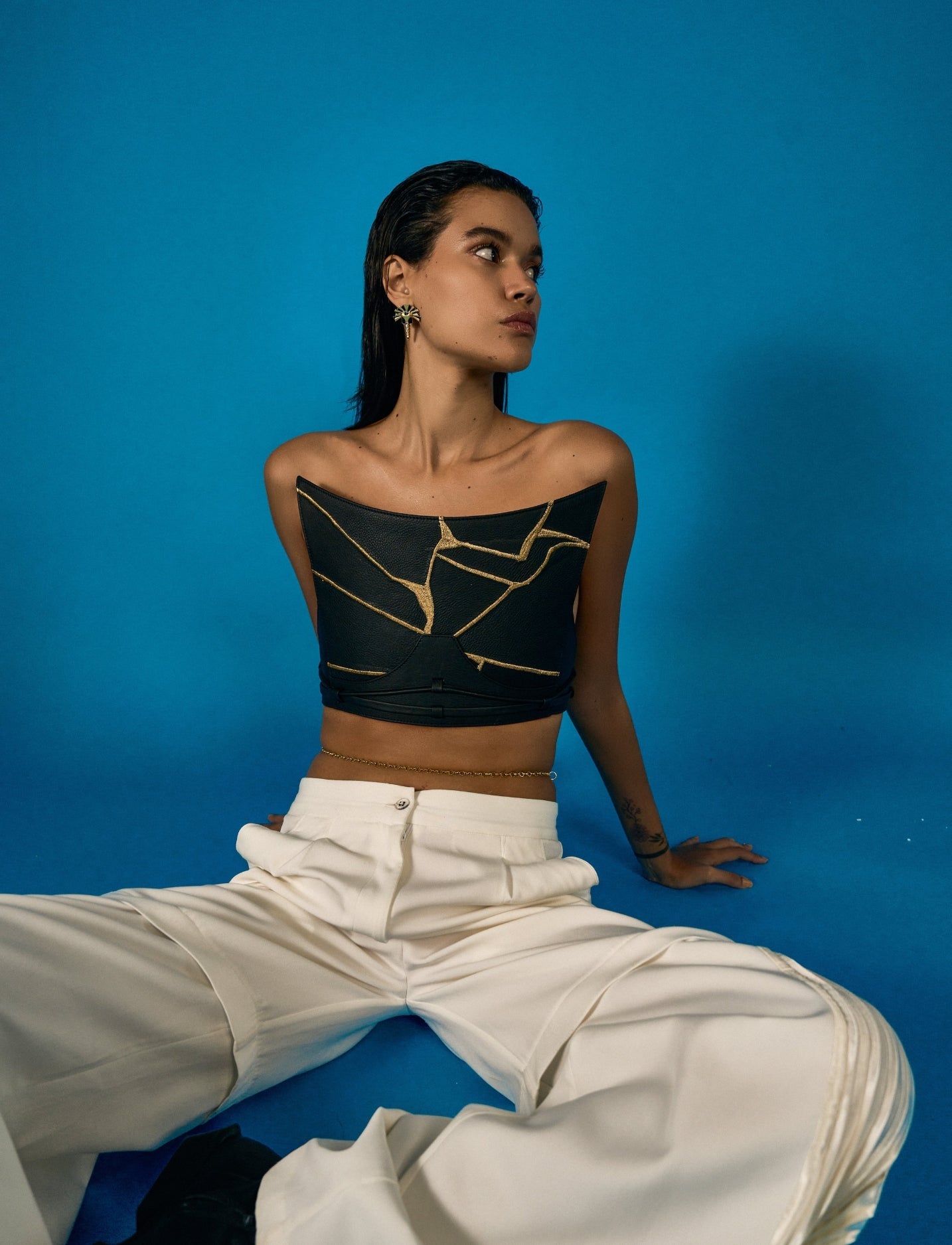 Eva Corset in Black - CiceroniCorsetEconock