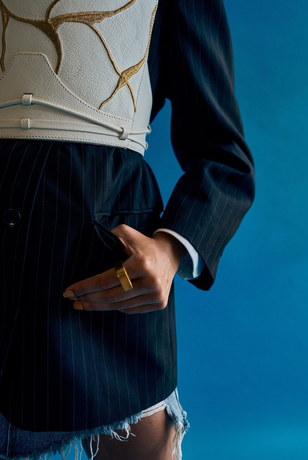 Eva Corset in Ivory - CiceroniCorsetEconock