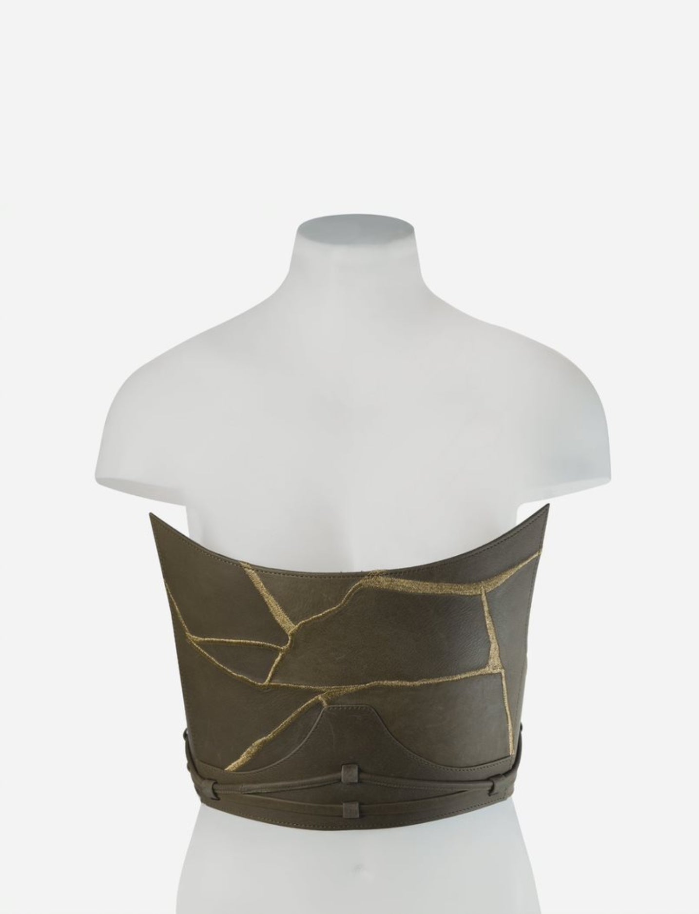 Eva Corset in Olive - CiceroniCorsetEconock