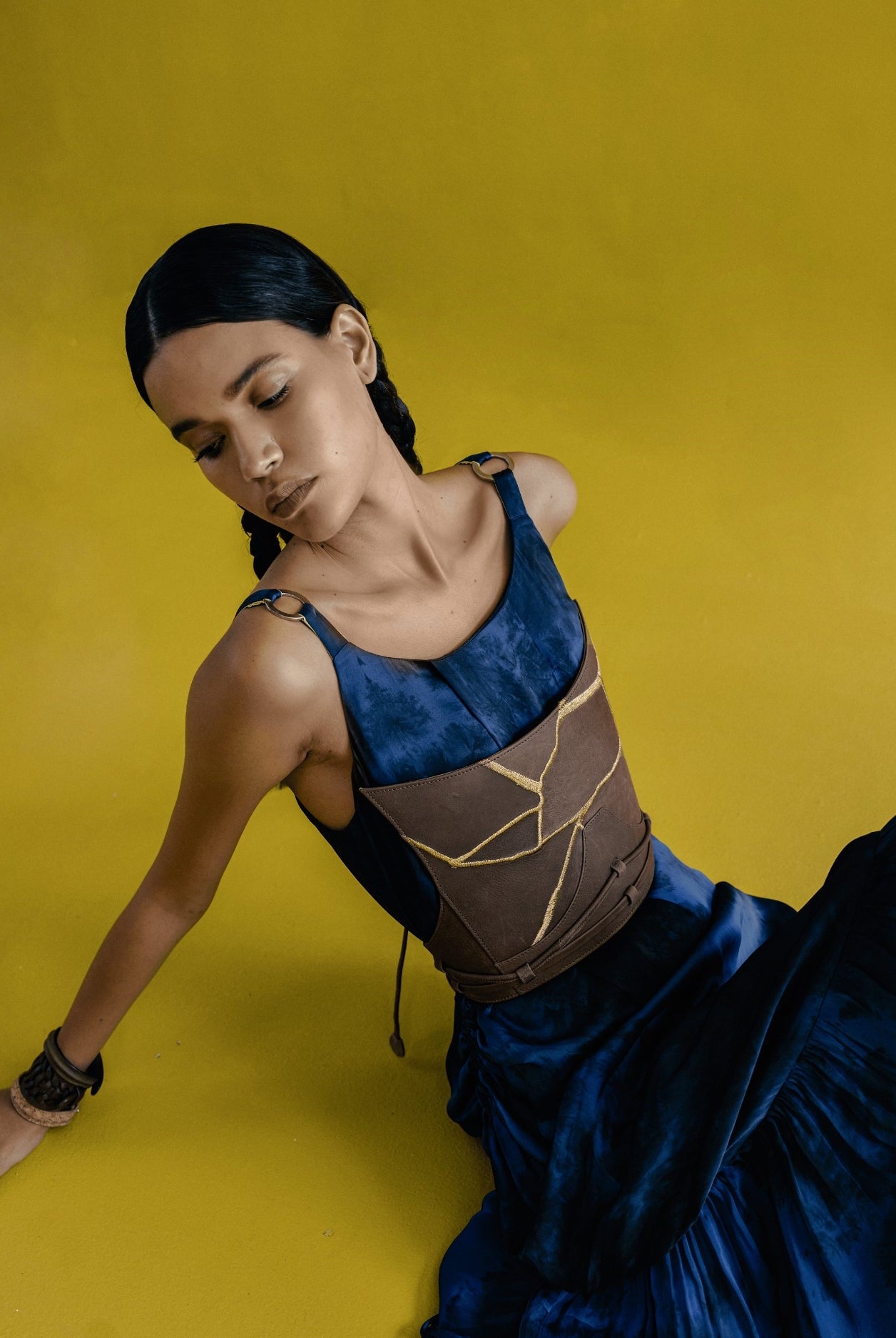 Eva Corset in Tan - CiceroniCorsetEconock