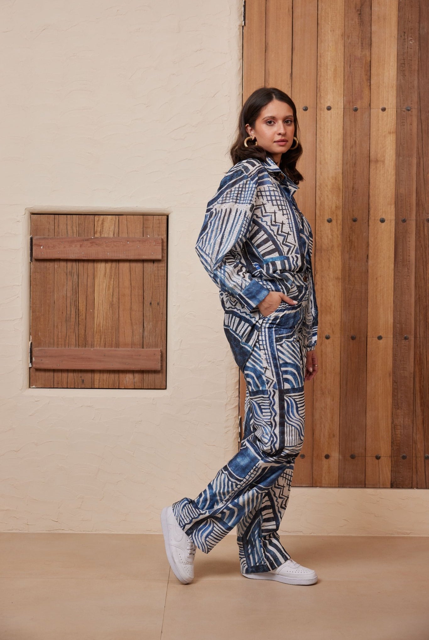 Florence Pants In Ink Print - CiceroniPantsHappi Space