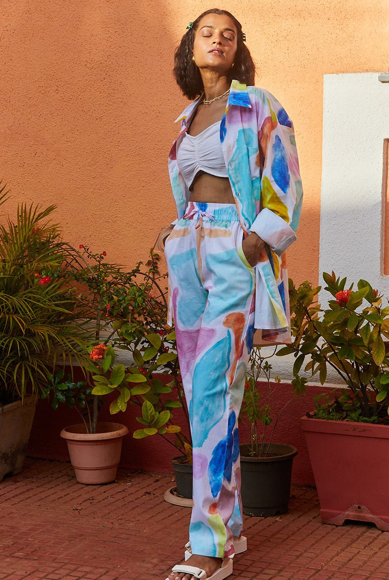 Florence Pants in Multi Camo Print - CiceroniHappi Space