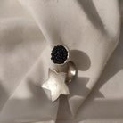 Flower and Bud Ring in Silver - CiceroniAarjavee