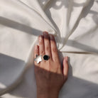 Flower and Bud Ring in Silver - CiceroniAarjavee