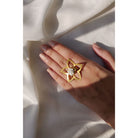 Flower Frame Ring in Gold - CiceroniAarjavee