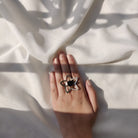 Flower Frame Ring in Silver - CiceroniAarjavee