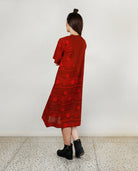 Fluid Red Pocket Dress - CiceroniDressesRias Jaipur