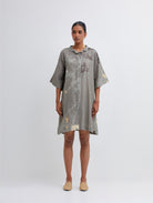 Foliage Olive Shirt Dress - CiceroniBhavik Shah