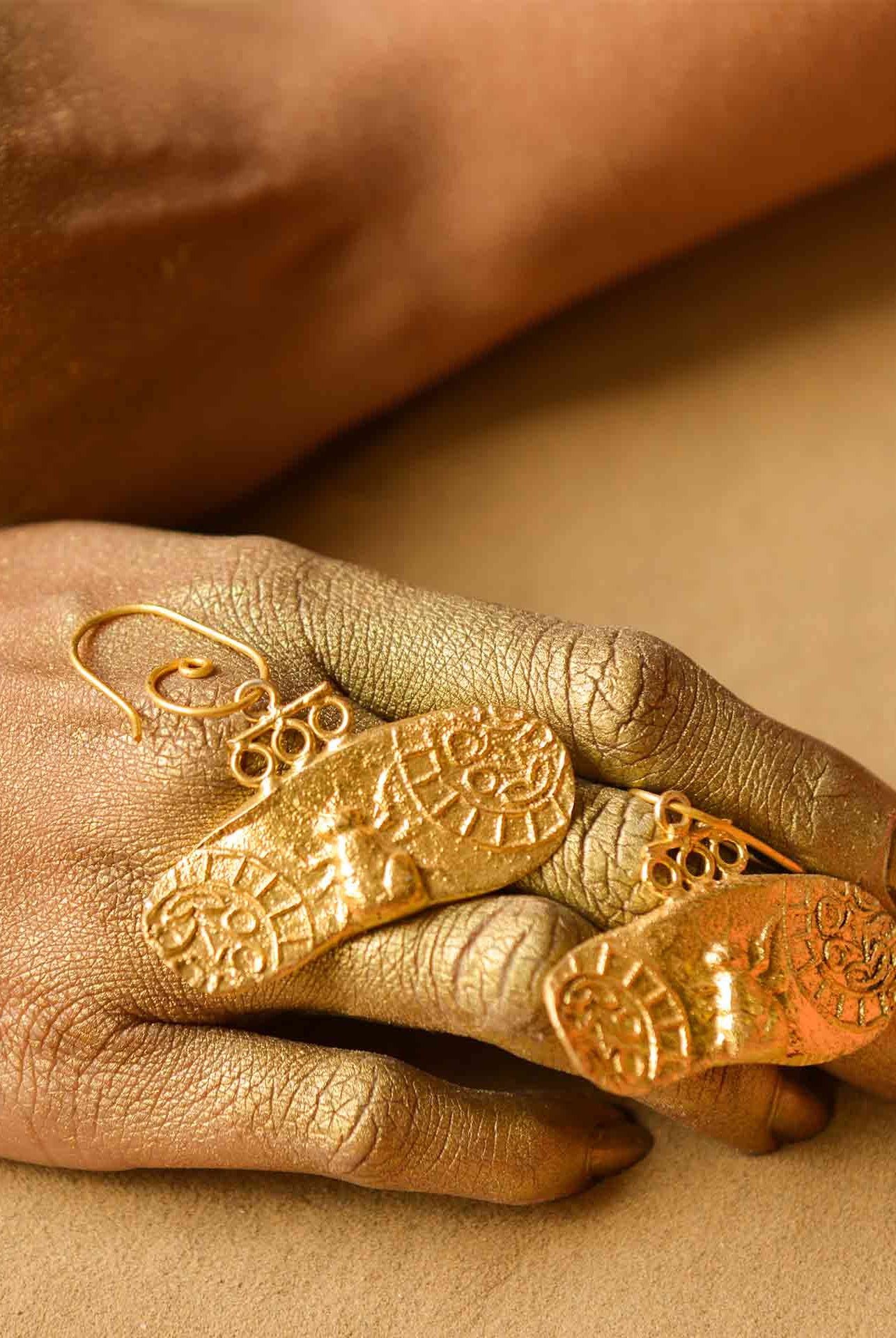 Fossil Danglers - Elongated - CiceroniStudsStudio Kassa