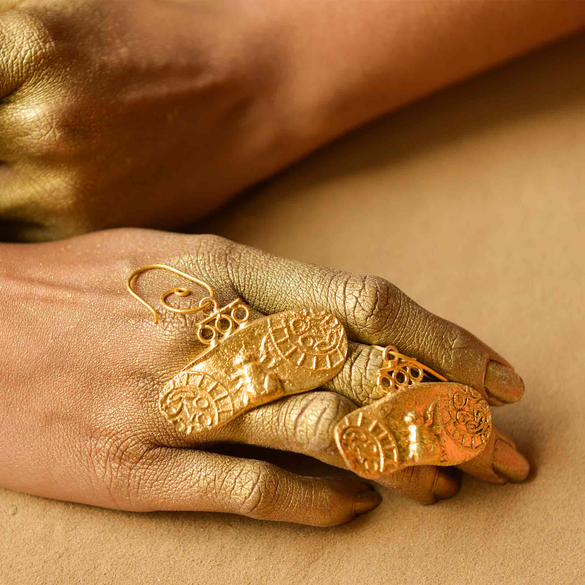 Fossil Danglers - Elongated - CiceroniStudsStudio Kassa