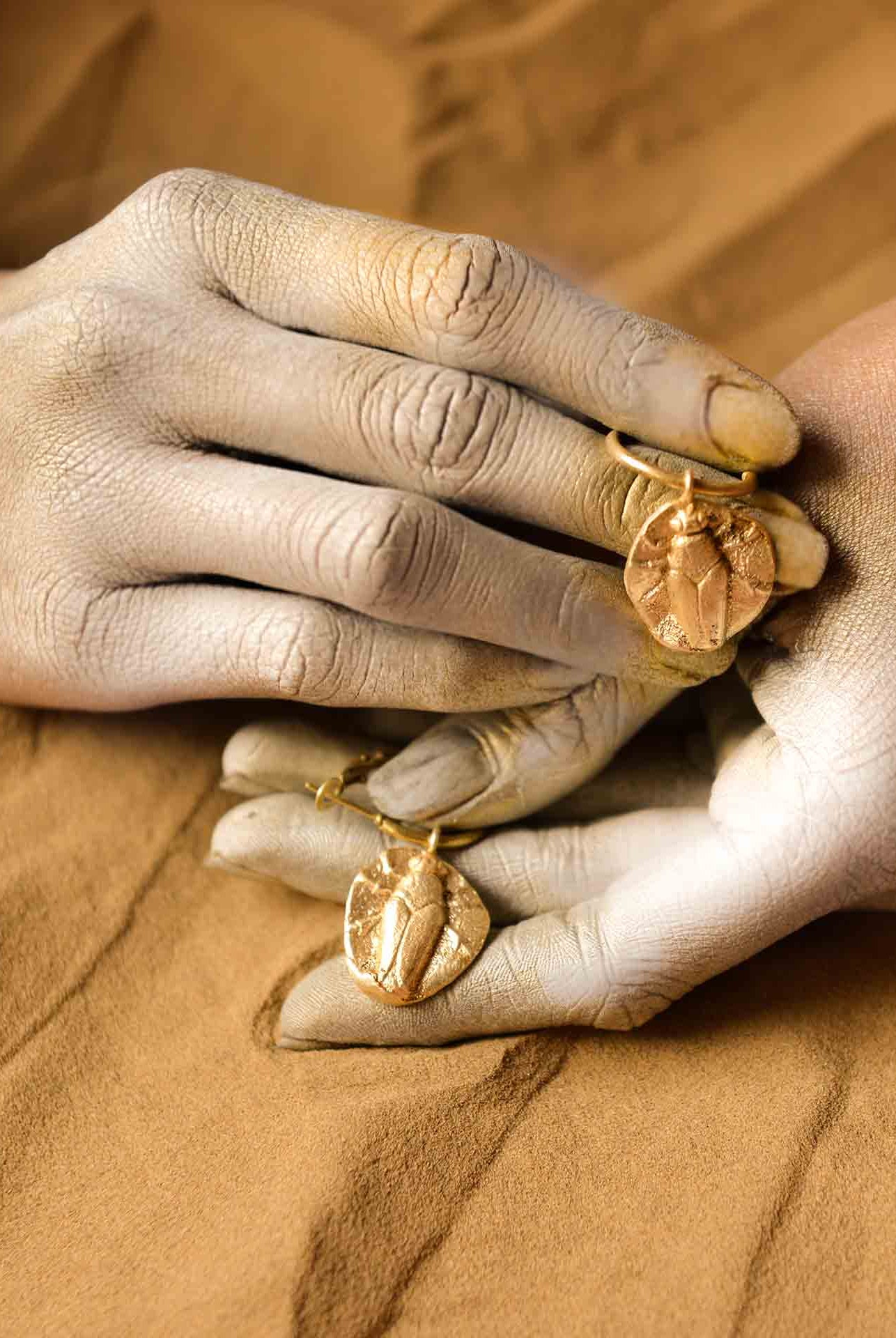 Fossil Hoops - Bugs - CiceroniEarringsStudio Kassa