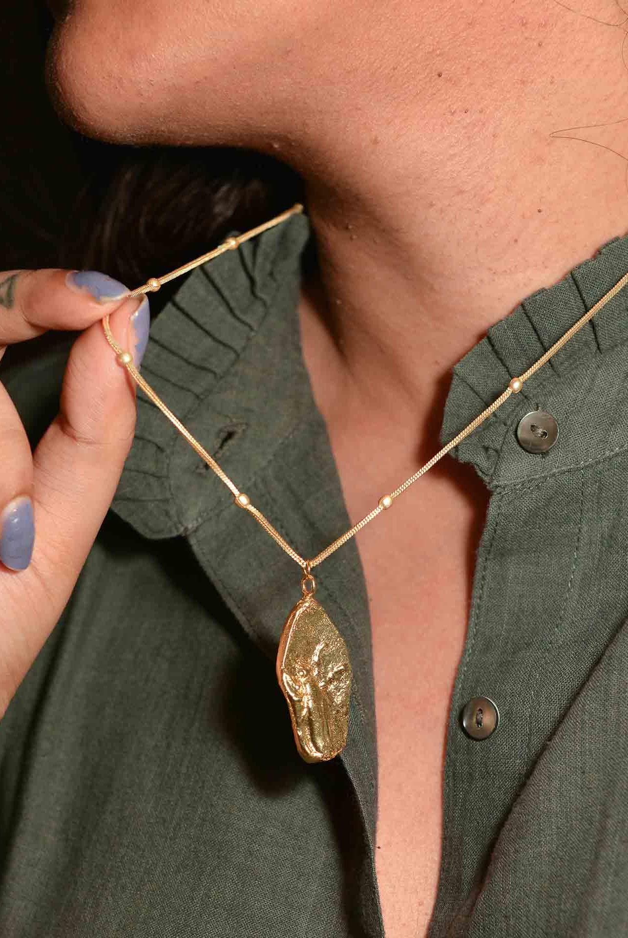 Fossil Pendant - Bug - CiceroniPendantStudio Kassa