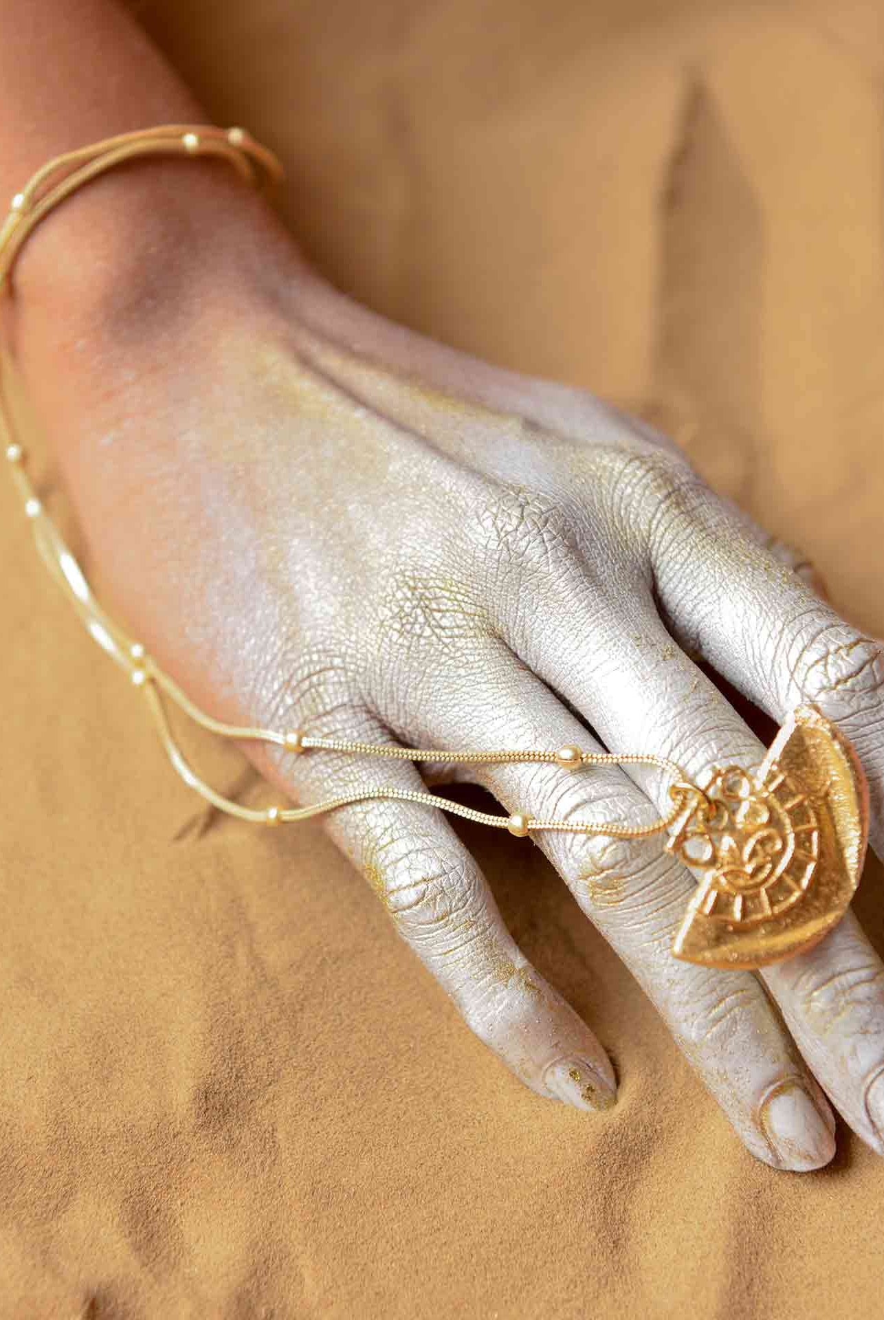 Fossil Pendant - Semi-Circle - CiceroniPendantStudio Kassa