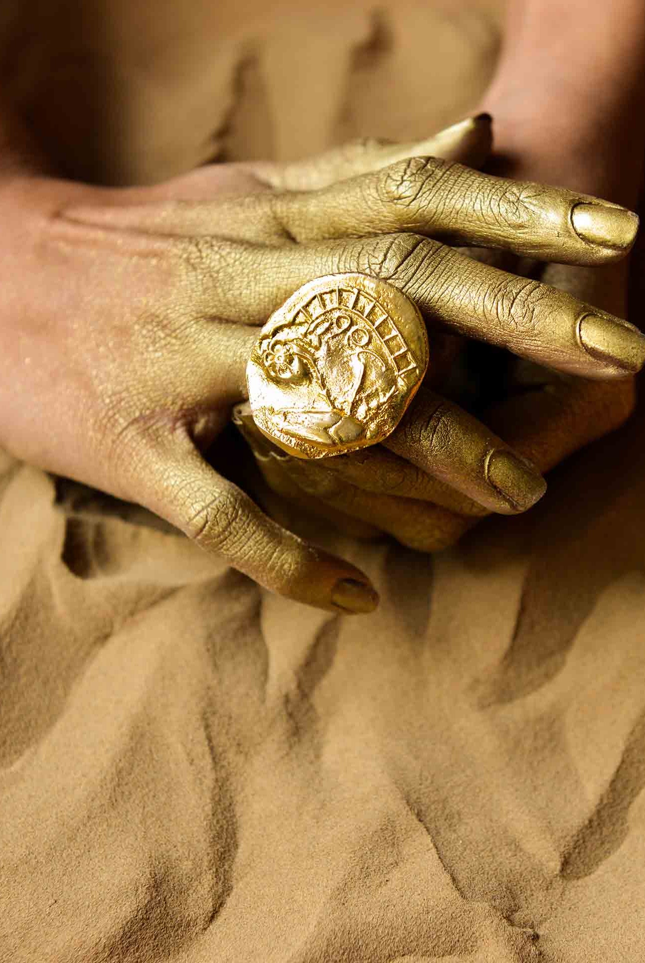 Fossil Ring - Irregular Circle - CiceroniRingsStudio Kassa