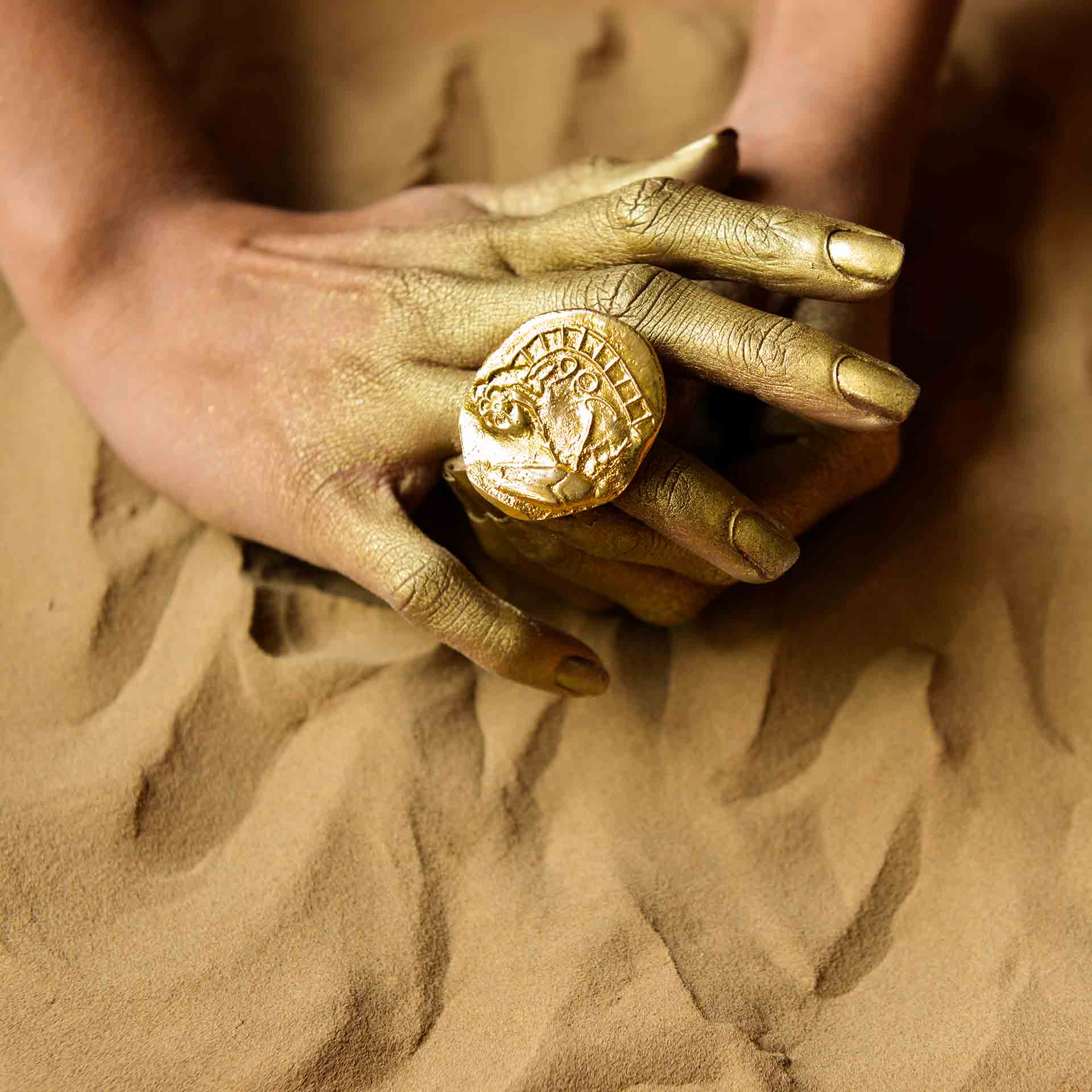 Fossil Ring - Irregular Circle - CiceroniRingsStudio Kassa