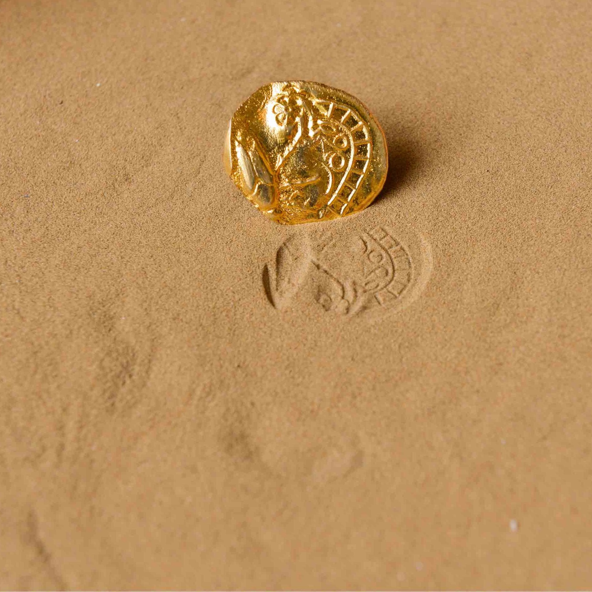 Fossil Ring - Irregular Circle - CiceroniRingsStudio Kassa