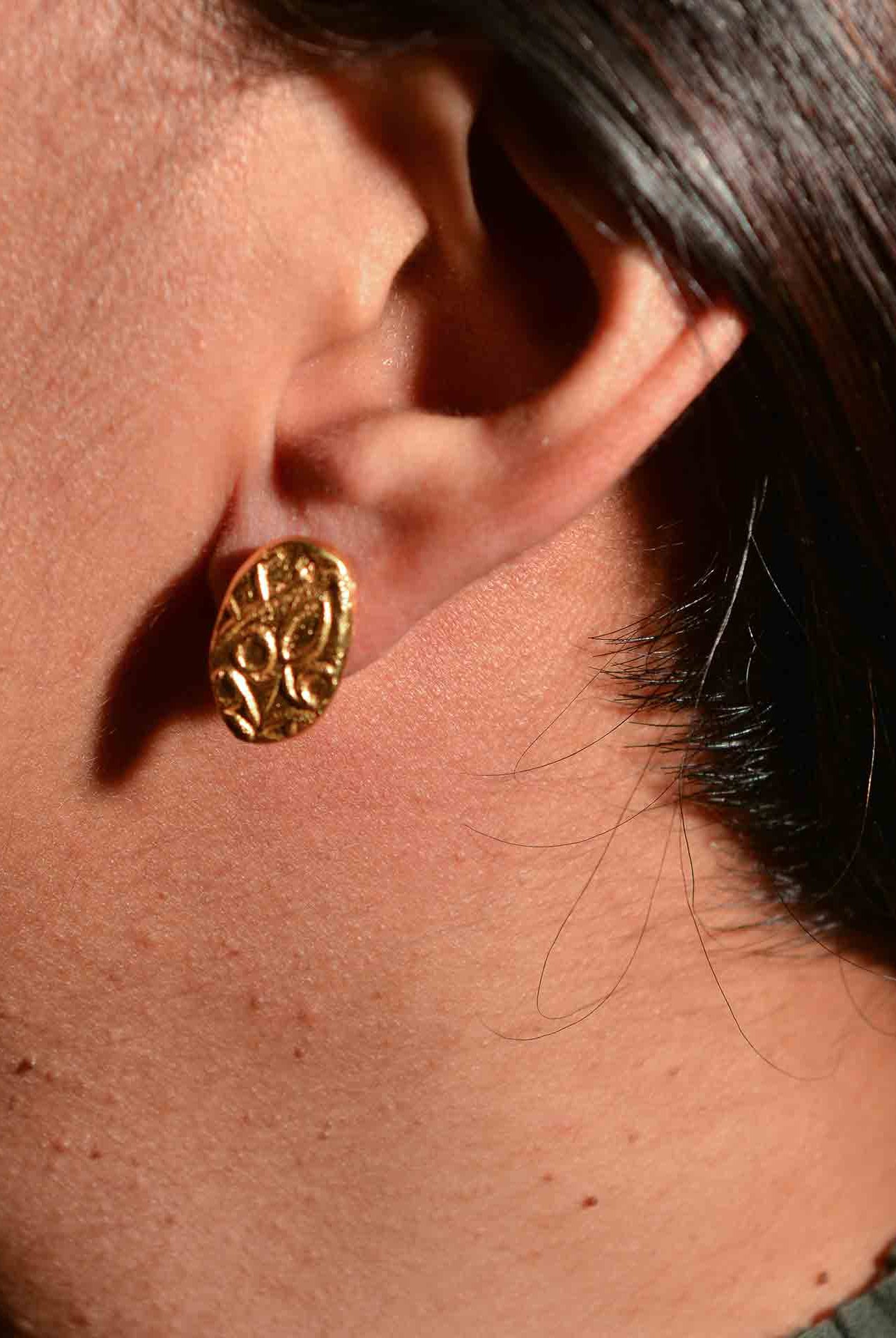 Fossil Stud - Elongated - CiceroniStudsStudio Kassa