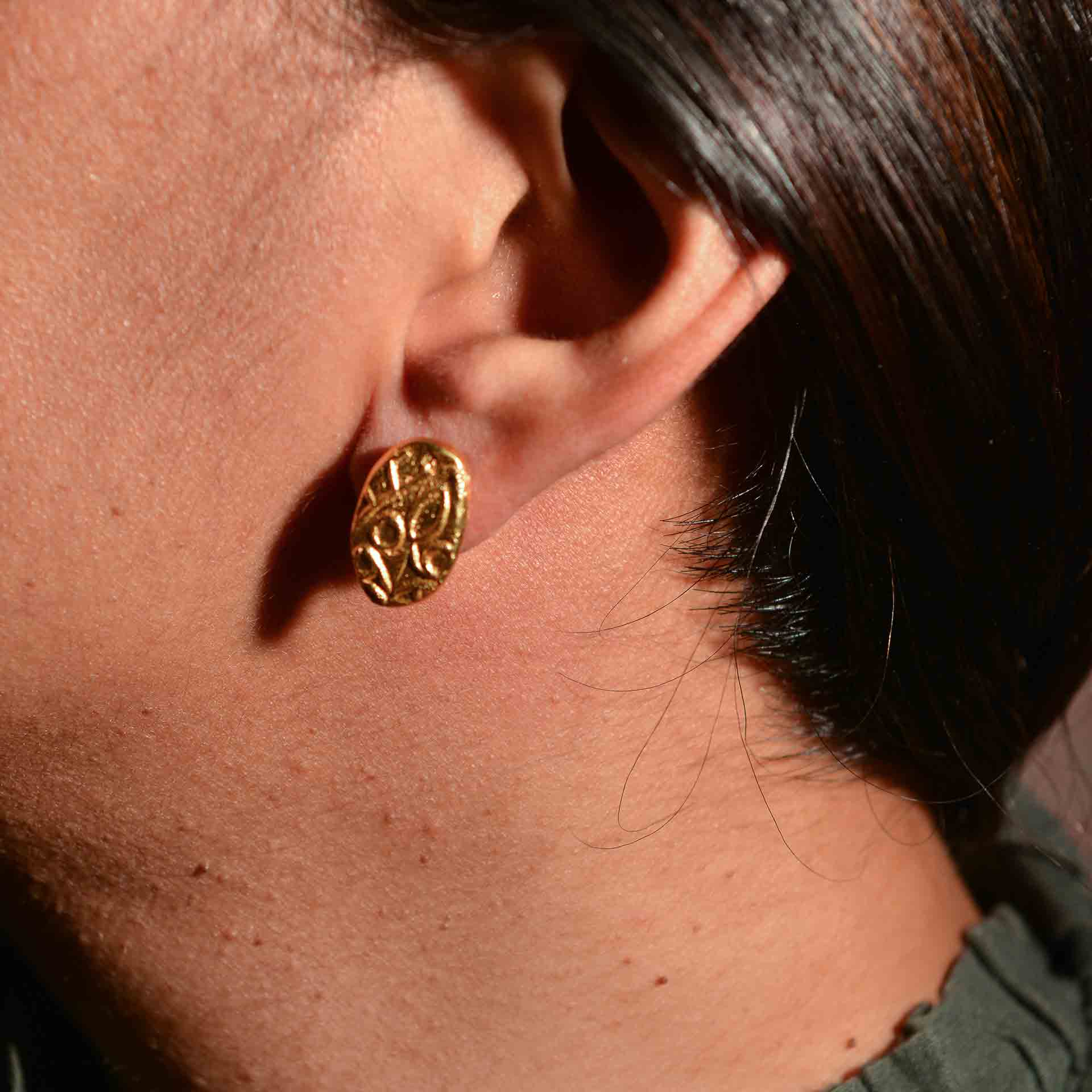 Fossil Stud - Elongated - CiceroniStudsStudio Kassa