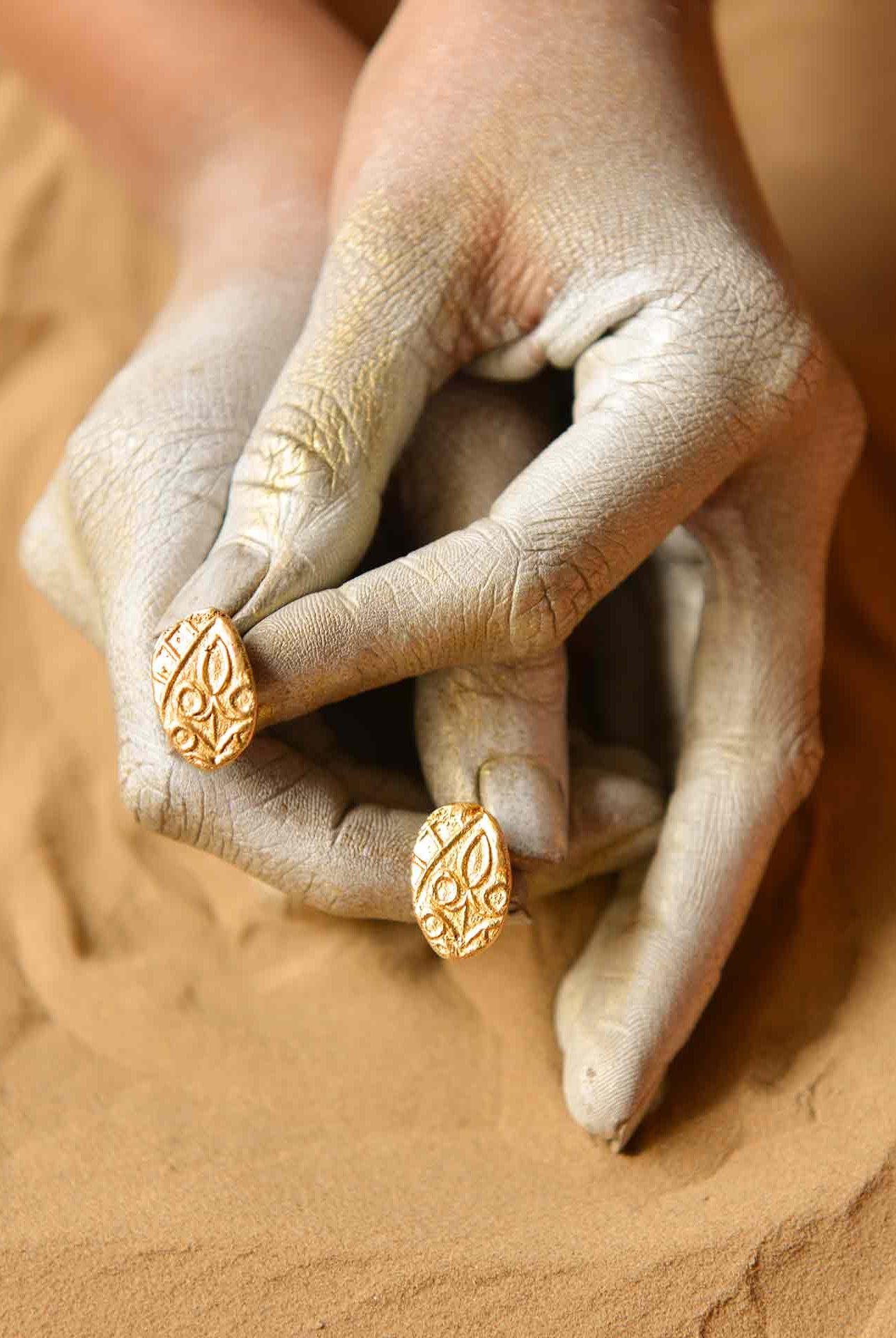 Fossil Stud - Elongated - CiceroniStudsStudio Kassa