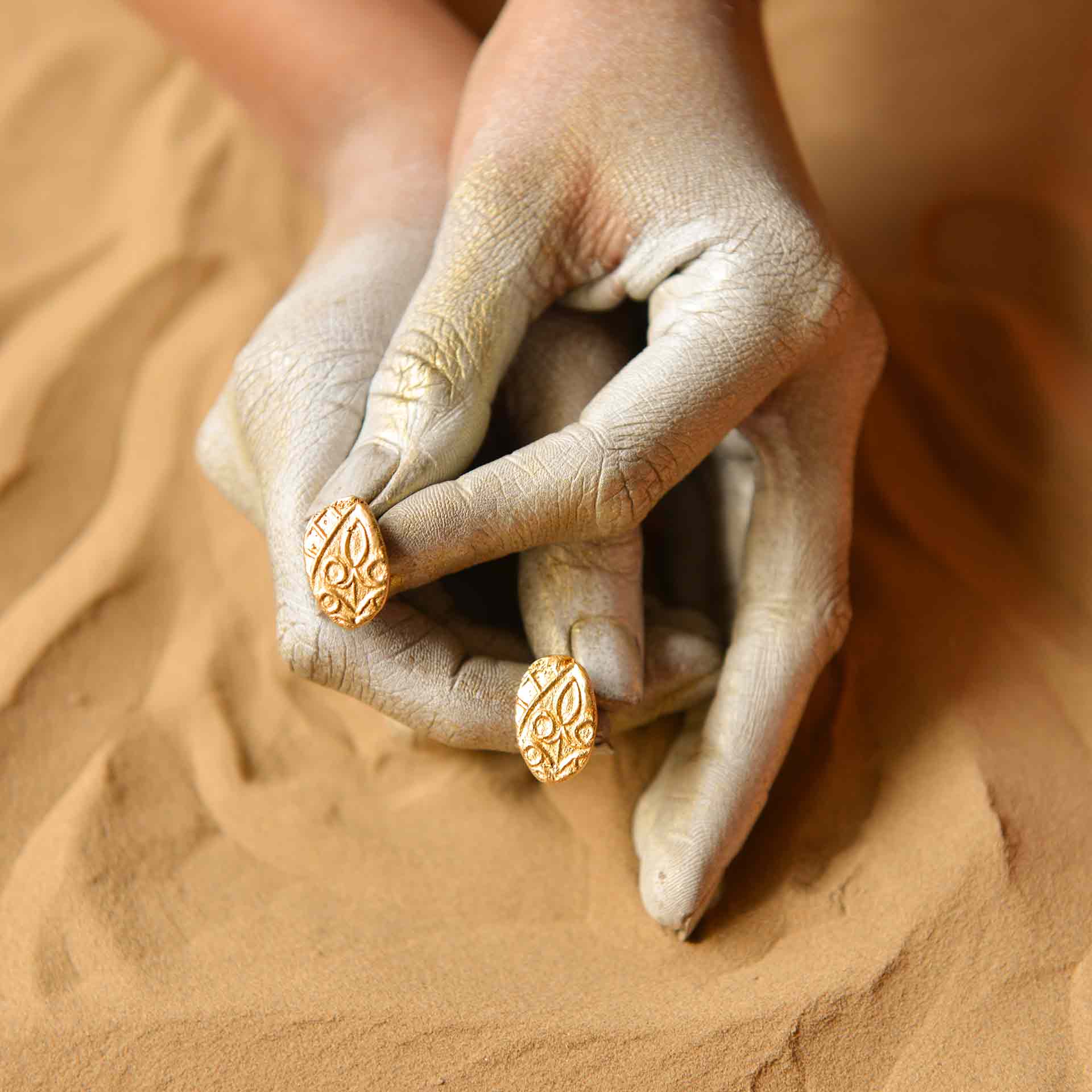 Fossil Stud - Elongated - CiceroniStudsStudio Kassa