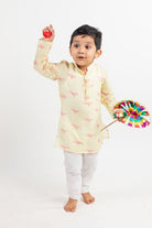 Full Sleeve Bird Print Kurta - CiceroniMr. Brat
