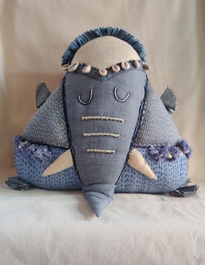 Gajah Cushion - Blue - CiceroniCushionD I T I