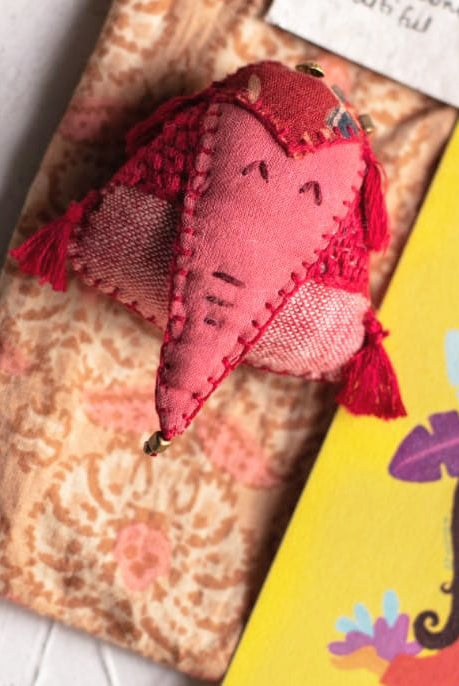 Gajah Red, The Companion Brooch - CiceroniD I T I
