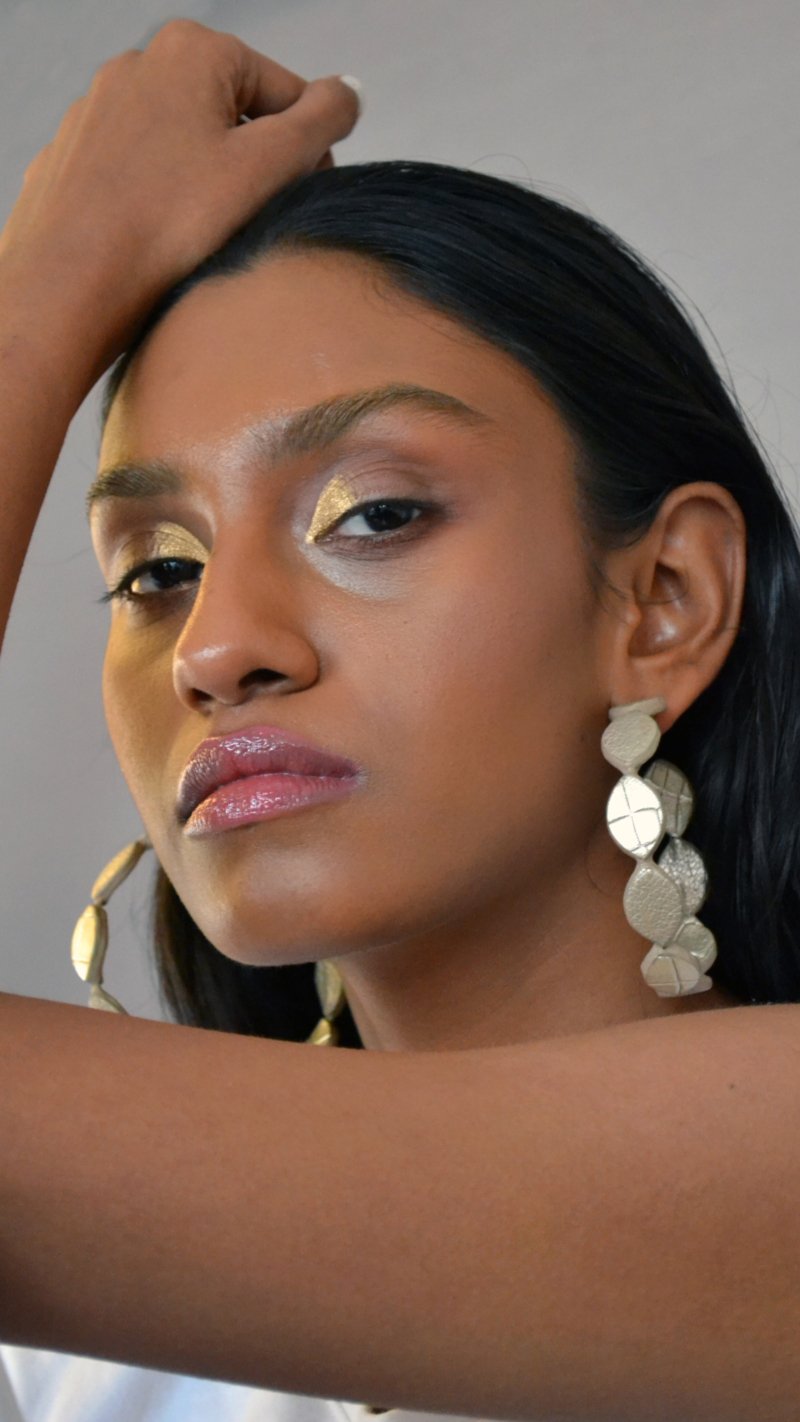 Gold Drop Hoops - CiceroniEarringsNoupelle