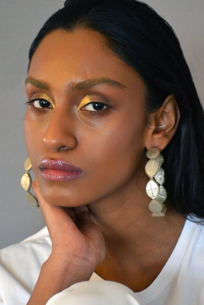 Gold Drop Hoops - CiceroniEarringsNoupelle