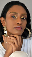 Gold Drop Hoops - CiceroniEarringsNoupelle