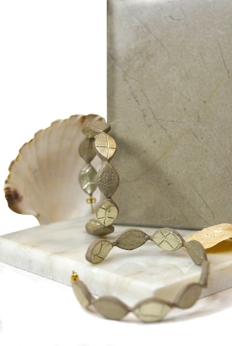 Gold Drop Hoops - CiceroniEarringsNoupelle