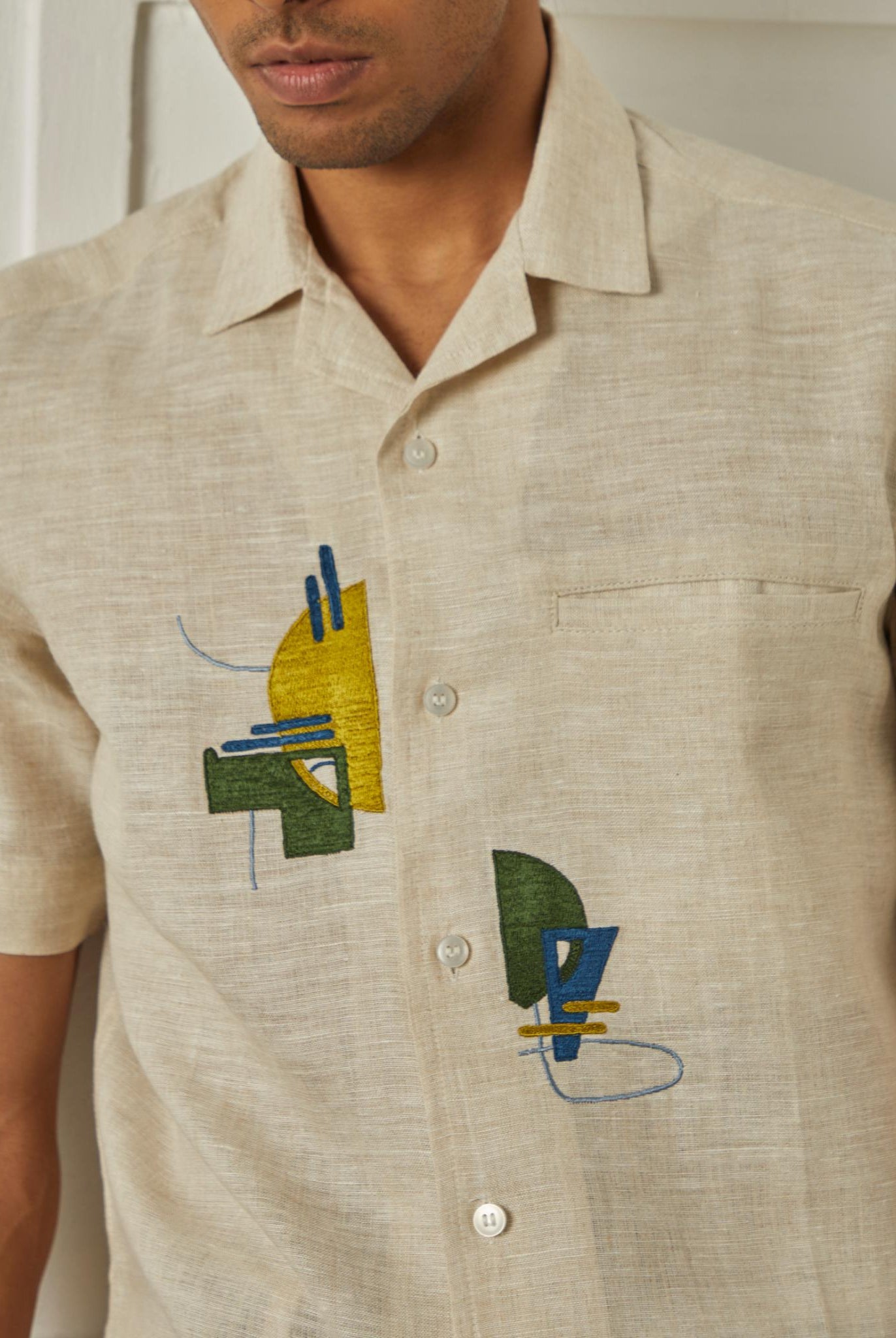 Green Anatomy Men Chest Artwork Shirt - CiceroniShirtsArtbeats by Keerthana