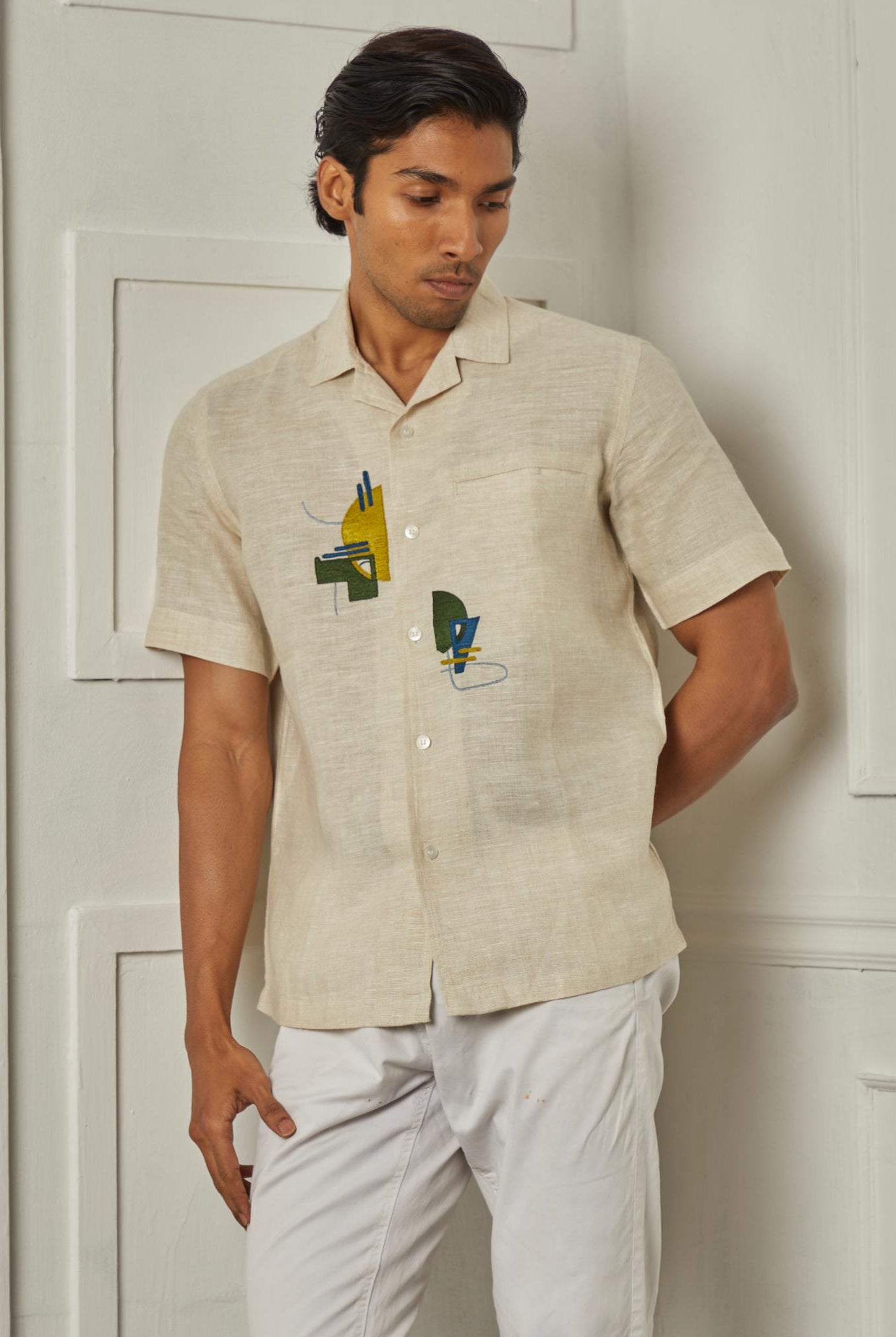 Green Anatomy Men Chest Artwork Shirt - CiceroniShirtsArtbeats by Keerthana